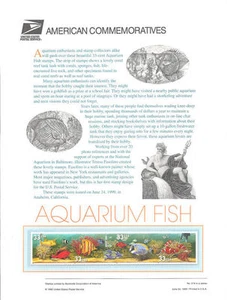 #574 33c peces de acuario #3317-3320b - panel de estampillas de USPS - Imagen 1 de 1