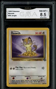 1999 Pokemon Jungle #56 Meowth GMA 8.5 NM-MT+ and bonus cards added - Picture 1 of 2