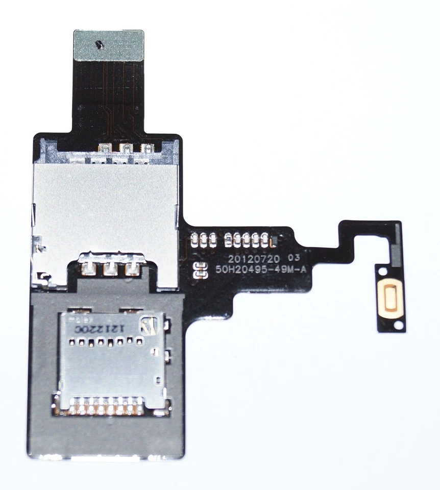Original HTC Desire X T328E Sim / Micro SD Card Reader Power Button Flex - Image 1 of 1