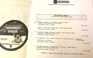 5/2/88 PSYCHEDELIC PSNACK RADIO SHOW, 5 MINI SHOWS (9 TO 15 MIN) & INTERVIEWS - Picture 1 of 1