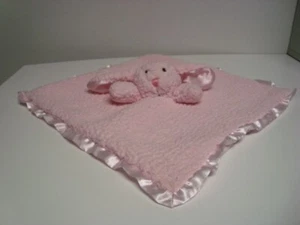 Bunny Stephan Baby Pink Sherpa with Satin Trim 15 inch x 15 inch - Picture 1 of 5