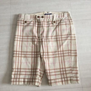 Burberry London Shorts Casual Pants Check Horse Logo Men Size 36/XS Used - Picture 1 of 5