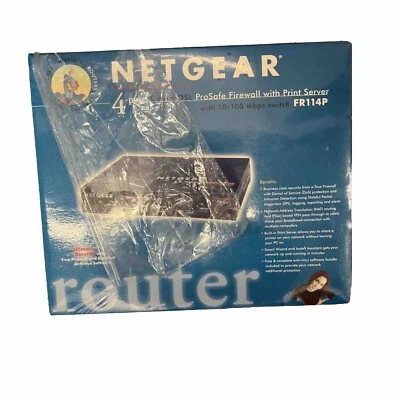 Netgear FR114P 100 Mbps 4-Port 10/100 Wireless Router (FR114PNA) - Image 1 of 2
