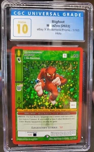 MetaZoo x Ebay Bigfoot 1/165 Wilderness Full Holo 1st Edition CGC 10 Pristine - Picture 1 of 5