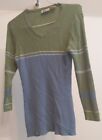 The Original Arizona Jean Company Sweater Green/Blue Sz M Junior