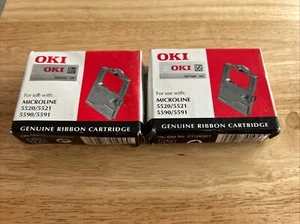 New 2 X Oki Ink Ribbon ML-5520 Microline 5521 5590 5591 Ribbon Number 01126301 - Zdjęcie 1 z 6