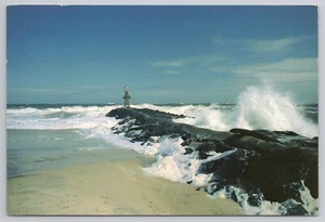 Postcard Rock jetties Postmarked Easton Maryland c1992 - Picture 1 of 2