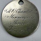 New ListingSilver Love Token Hand Engraved