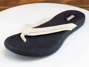 Khombu Size 8 M Women Sandal Flip Flop Beige Synthetic - Picture 1 of 10