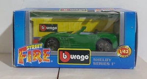 I116132 BURAGO 1/43 serie Street Fire - Shelby Series 1 - Box - Foto 1 di 1