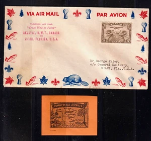 CL 48 CANADA ESSAY SEMI officiaL PINE to PALM, AKLAVIK NWT - MIAMI FL - Picture 1 of 2