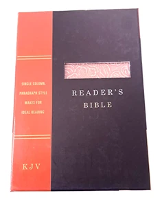 Holman KJV Reader's Bible Black/Brown Tooled LeatherTouch 2016 - Picture 1 of 12