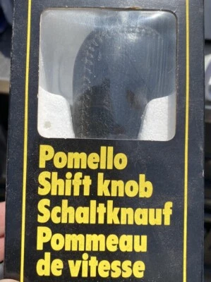 Momo Italy Gear Pomello Shift Knob Black Silver NEW - Image 1 of 4