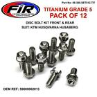 FIR titanium disc bolt set front + rear KTM SX 85 2004-2021 M6 x 13mm