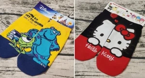 Hello Kitty Socks Monster Inc Cute Crew Gift 22-26 cm Soft Korea Disney Mike New - Picture 1 of 12