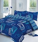 REVERSABEL  PRINTED DUVET COVER QUILT COVER SET WITH PILLOW  CASES BEDDING SET