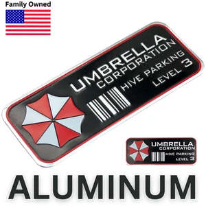 METAL Umbrella Corporation Adhesivo Calcomanía Emblema Parachoques Adhesivo Camión, Coche Negro - Imagen 1 de 11