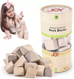 Toddler Toys Wooden Stacking Blocks - Montessori Toys for Boys and Girls Toys - Picture 1 of 6