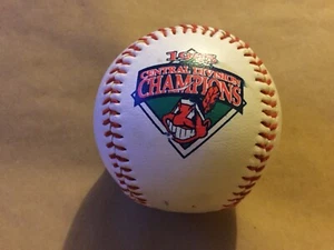 Vintage McDonalds 1995 Central Division Champions Indians MLB Baseball Ball - Picture 1 of 6