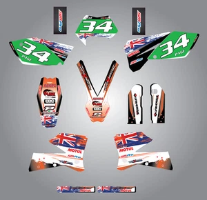 Full  Custom Graphic  Kit -AUSSIE PRIDE - KTM EXC - 2005 / 2007 - Imagen 1 de 1