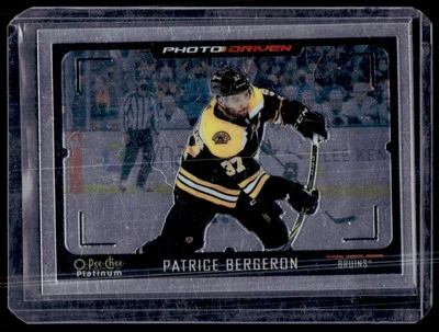 2021-22 O-Pee-Chee Platinum Photo Driven Patrice Bergeron #PD-1 Boston Bruins - Image 1 of 2