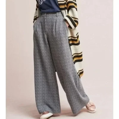 Anthropologie Cartonnier FAB! Elisa High Rise, Wide Legs, Pockets Knit Pants 4 - Image 1 of 4