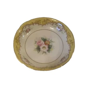 Vintage Noritake Hand Painted Soup Cereal Bowl Floral Gold Trim Morimura 8.5" - Picture 1 of 3