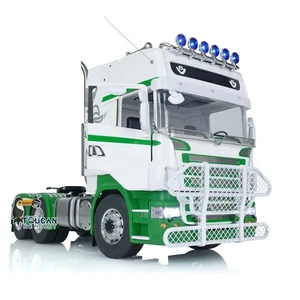 LESU 1/14 RC Tractor Truck Car Painted Assembled 6x6 Metal Chassis Sound Smoke - Picture 1 of 20