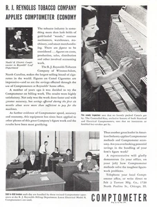 1938 Comptometer: R J Reynolds Vintage Print Ad - Picture 1 of 1