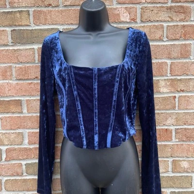 Top corsé de terciopelo Whimsigoth bruja grungecore Y2K 90s Festival fairy adivinar talla L Foto 1 de 4