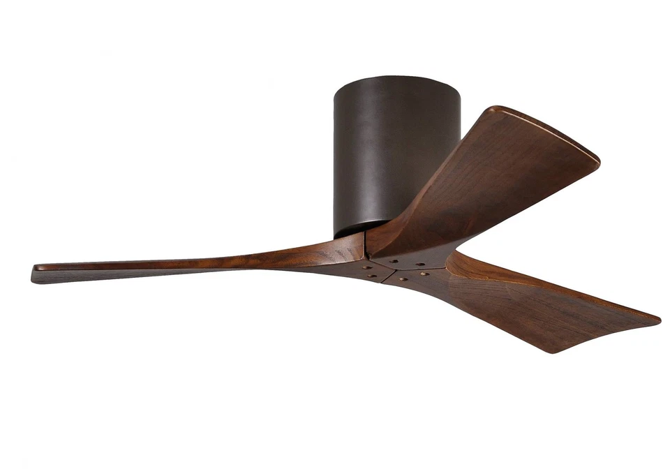 42" Matthews Irene 3H-Blade Walnut-Bronze Hugger Fan with Remote - Image 1 of 1