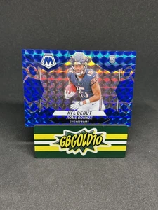 2024 Panini Mosaic - NFL Debut Rome Odunze #281 Blue Prizim /99 RC - Picture 1 of 2