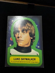 Luke Skywalker Sticker 1977 Topps Star Wars Sticker #1  Card - Picture 1 of 5