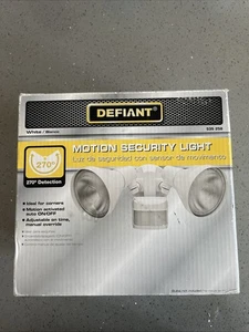 Defiant 270 Degree Outdoor White Motion Security Light Open Box - Picture 1 of 14