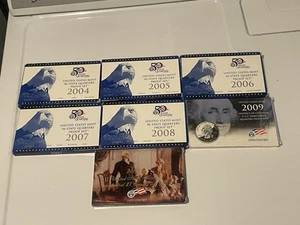 2004-2009 QUARTERS STATE and TERRITORIES + 2009 $1 PRESIDENT PROOF SET & COA - Picture 1 of 5