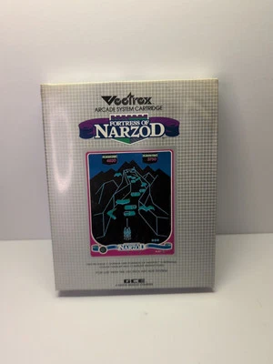 Fortress of Narzod - GCE Vectrex - Game & Overlay NICE TESTED FAST SHIPPER  - Image 1 of 4