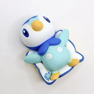 Pokemon Piplup Relaxation Cushion Mascot Mini Figure Takara Tomy Nintendo Japan - Picture 1 of 10