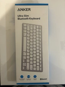 Anker A7726 White Ultra Compact Slim Profile Wireless Bluetooth Keyboard - Picture 1 of 2