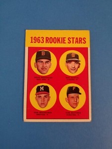 1963 Topps #299 Rookie Stars Morehead, Dustal, Schneider, Butters
