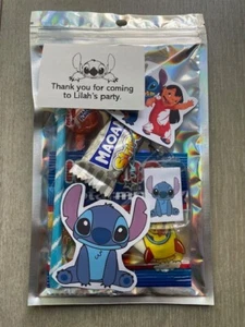 Lilo & Stitch Inspired pre Filled Party Bags, Gift Packs , keyring, sweets Vinyl - Picture 1 of 3