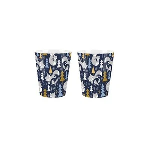 Christmas Foxes Ceramic Egg Cups - Festive Kitchen Gift Box Set of 2 - Picture 1 of 4