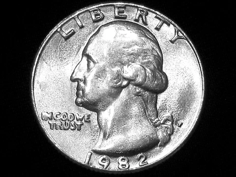 1982 Washington Quarter --- Choice Uncirculated Cover
