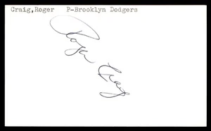 Roger Craig Baseball Signed Auto Autograph Index Card (no COA) *f1 - Picture 1 of 2