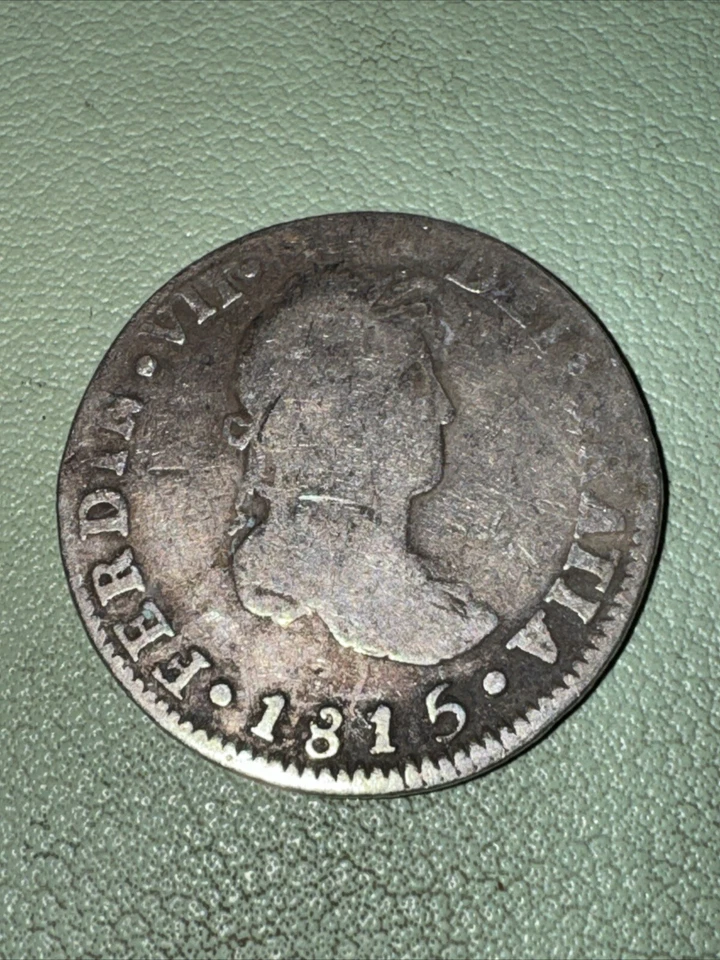 Mexico - 1815 Mo JJ Silver 2 Reales - Ferdinand VII - Spainish Colonial - Image 1 of 4