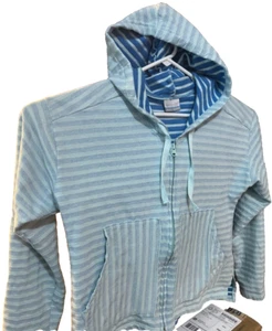 Columbia Hoodie Ladies Large Aqua Blue full zipper front - Picture 1 of 4