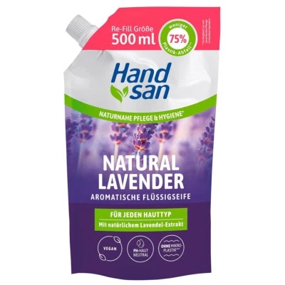 HAND-FUßPFLEGE Handsan Flüssigseife Lavender Nachfüller 500ml