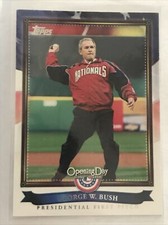 2011 Topps Opening Day Presidential First Pitch George W. Bush #PFP7 Card