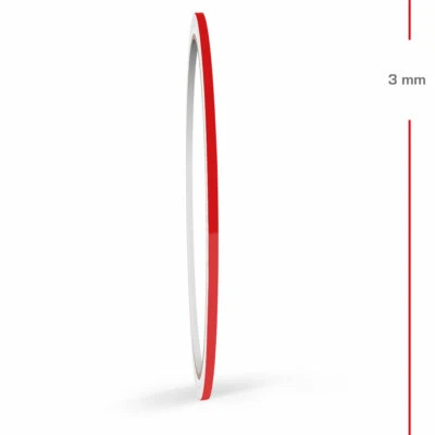 Zierstreifen 3mm 10 Meter Rot Glänzend RAL 3002 Glanz Auto Boot Motorrad WoMo - Bild 1 von 4