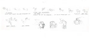 Winnie the Pooh Grand Adventure Disney Production Original SB Drawings 1997 48FR - Bild 1 von 1