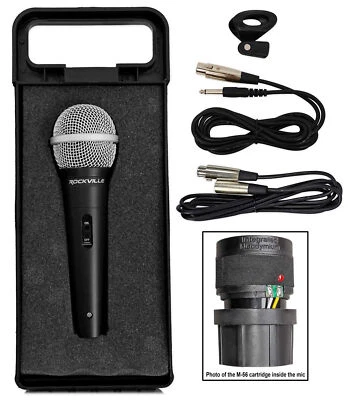 Rockville RMC-XLR Metal Handheld Wired Microphone Mic For Church Sound Systems - Image 1 of 4